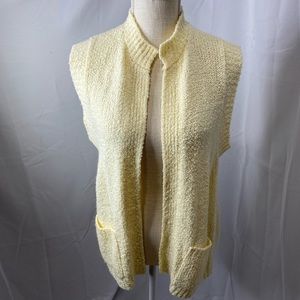 Bonnie Lee by Leroy vintage open front sweater vest size 44